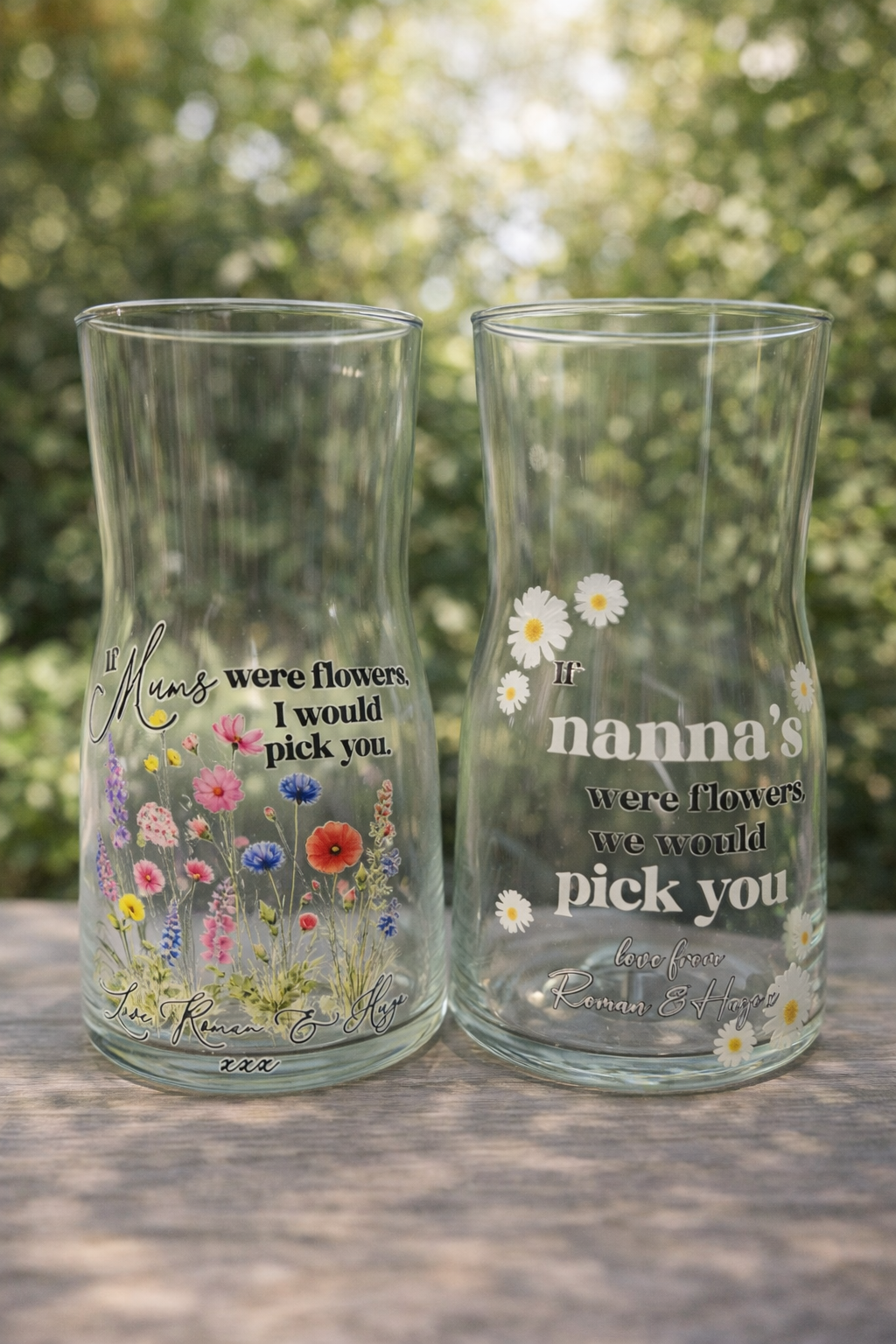 Glass vases