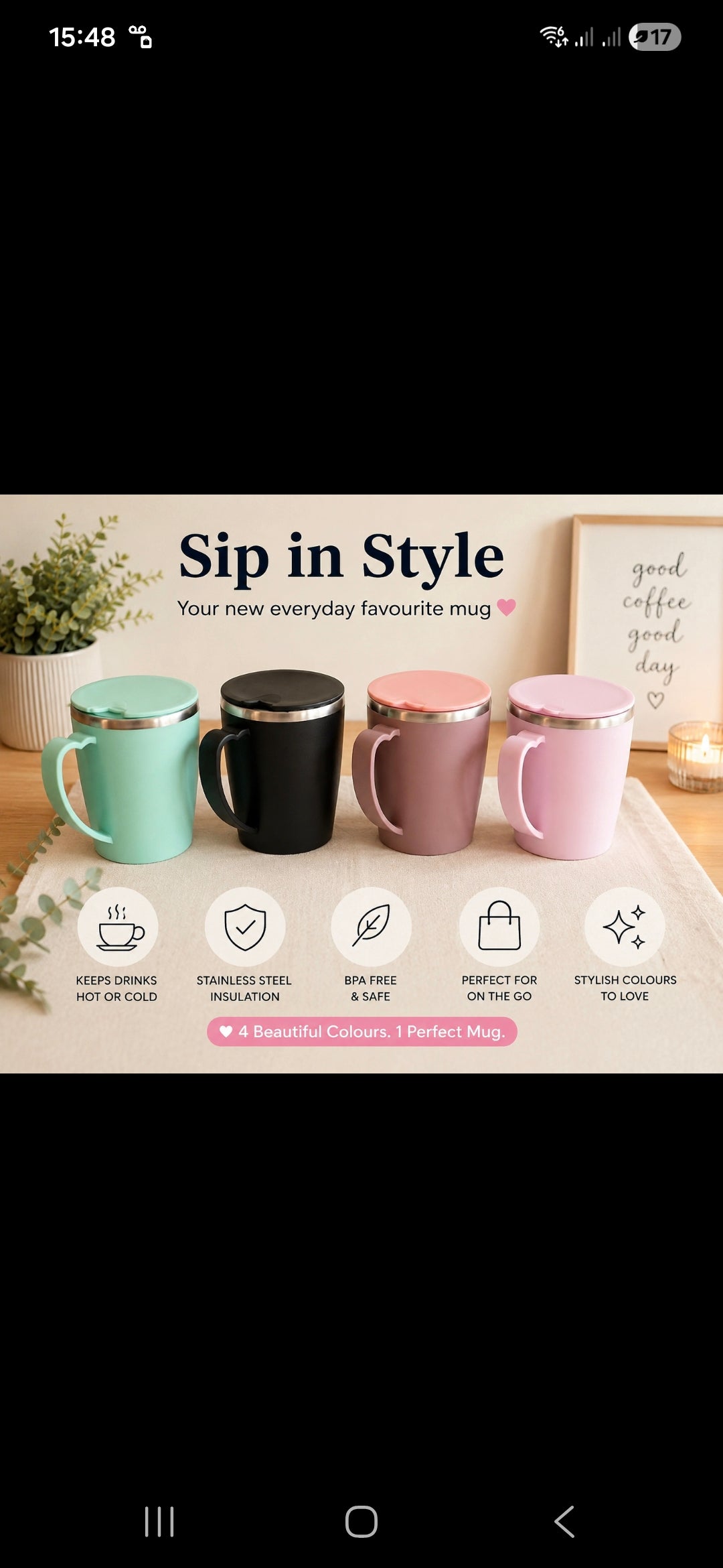 Thermo mugs with lids