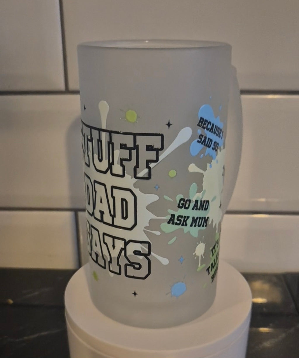 Frosted stein glass
