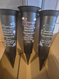 Graveside flower pots