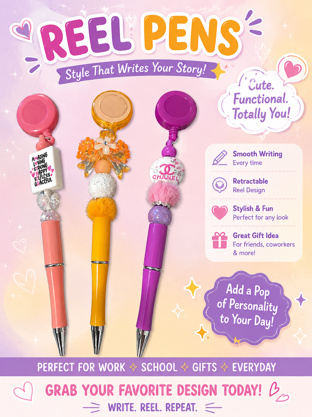 Reel pens