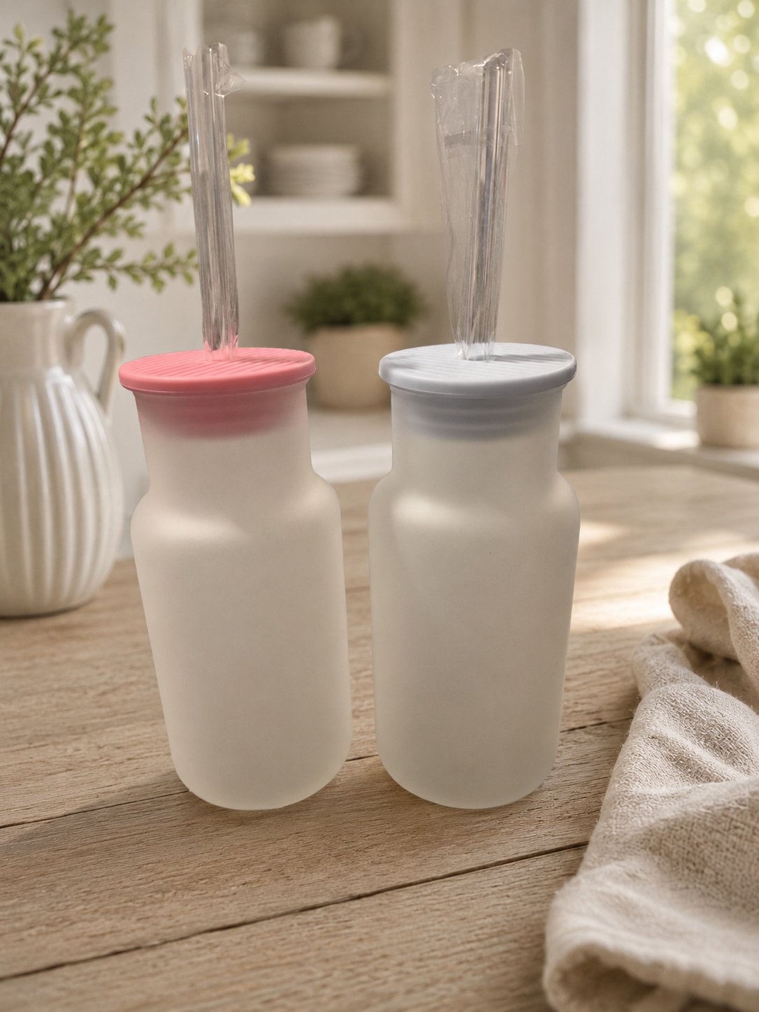 Milk bottles