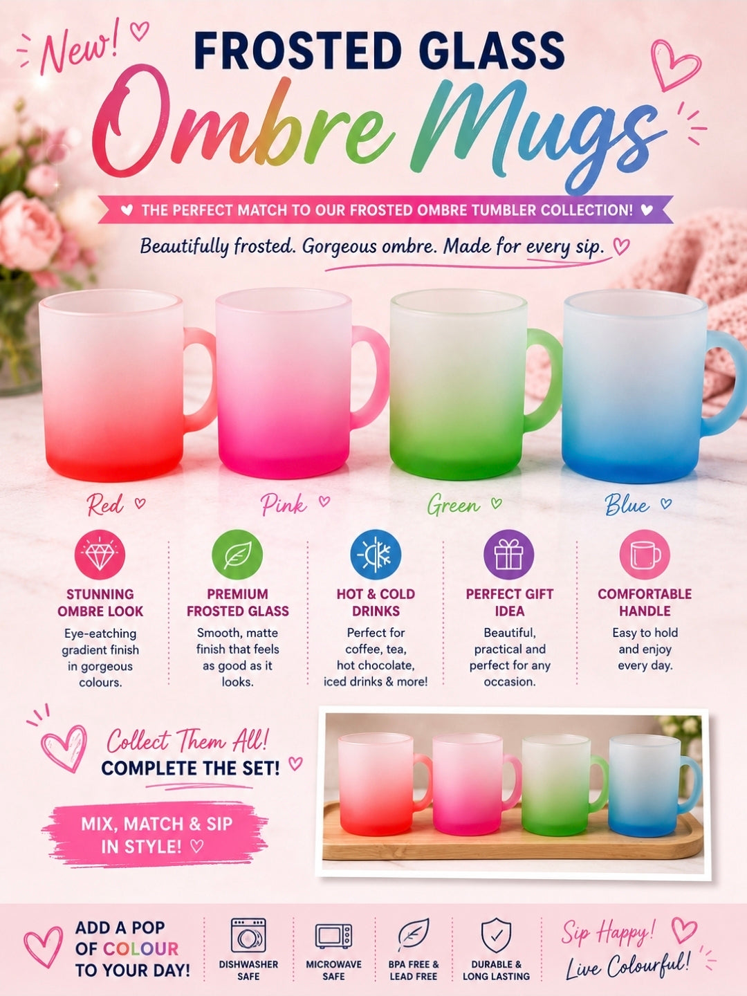 Frosted mugs